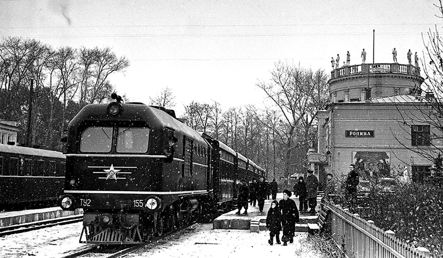 Горьковская детская железная дорога архивное фото