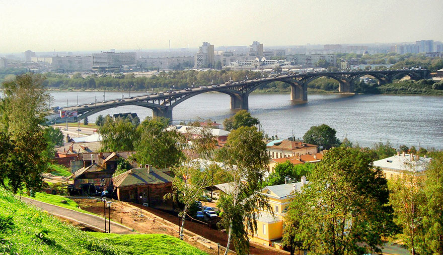 Канавинский мост через Оку Нижний Новгород