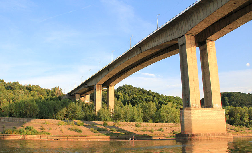 Мызинский мост Нижнего Новгорода. Уникальный мост города - изображение