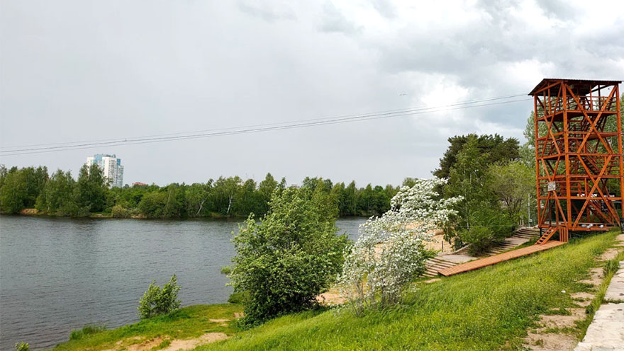 Сормовский парк Нижнего Новгорода озеро