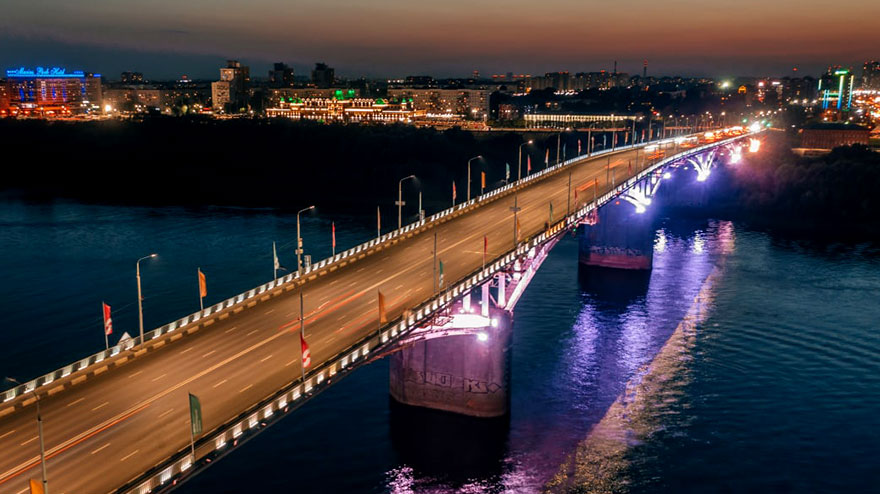 Канавинский мост Нижнего Новгорода теперь будет подсвечиваться другой подсветкой - изображение