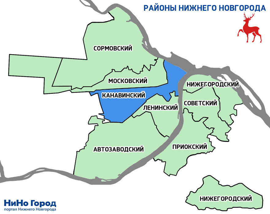Канавинский район карта
