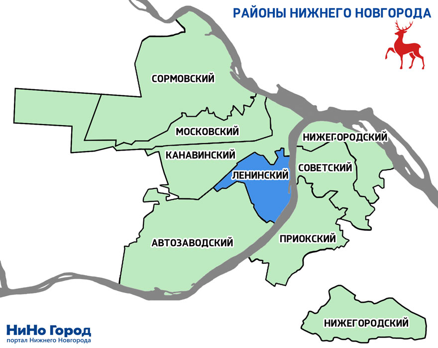 Ленинский район карта