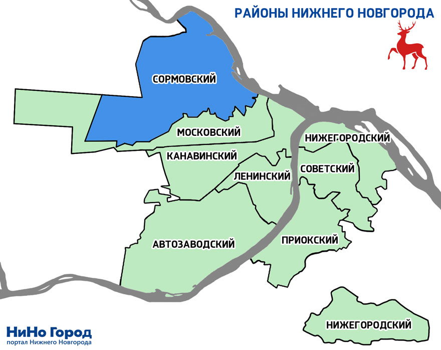 Сормовский район карта